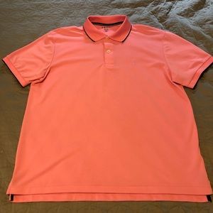 Mens Large Izod Polo Pink Dress Shirt